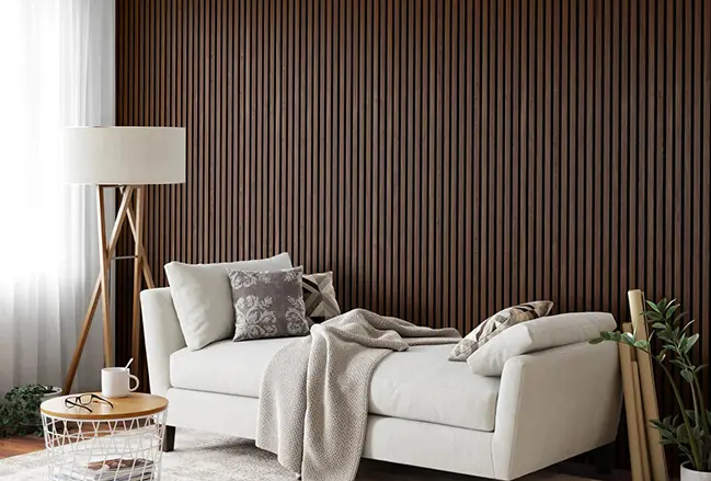 Panou riflaj WPC placare perete interior