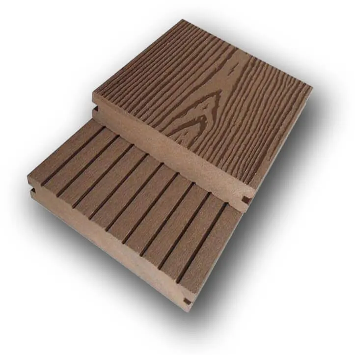 Latech Composite wpc decking pardosela tereasa gama premium profil plin solid culoarea maro